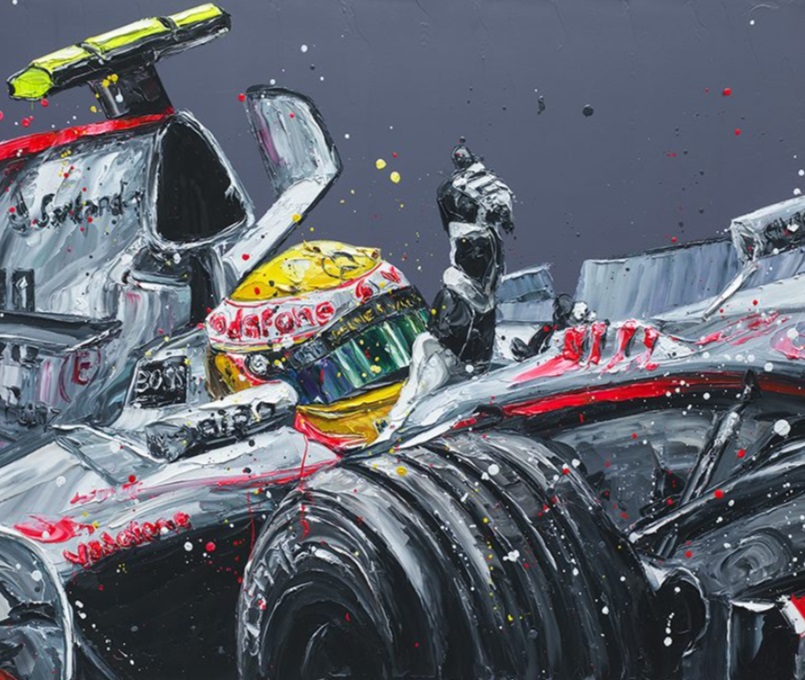 Lewis Hamilton - McLaren (Canvas) 