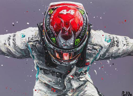 Lewis Hamilton 2019 World Champion (Canvas) 