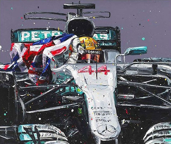 Lewis Hamilton - Mexico 2017 (Canvas) 